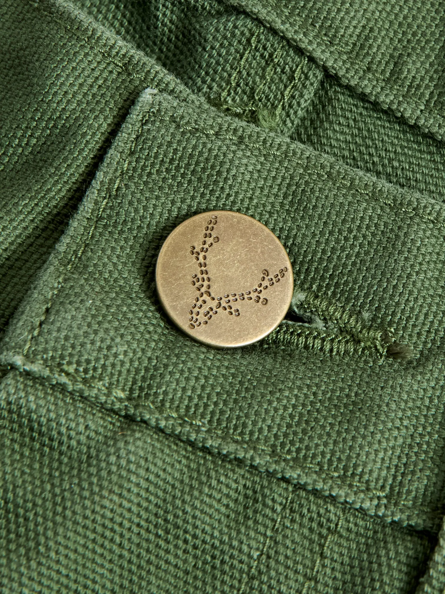 11.5oz Cotton Canvas Painter Pant in Moss Green