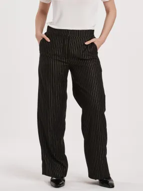 Another Love Azula Pants - Black/Silver