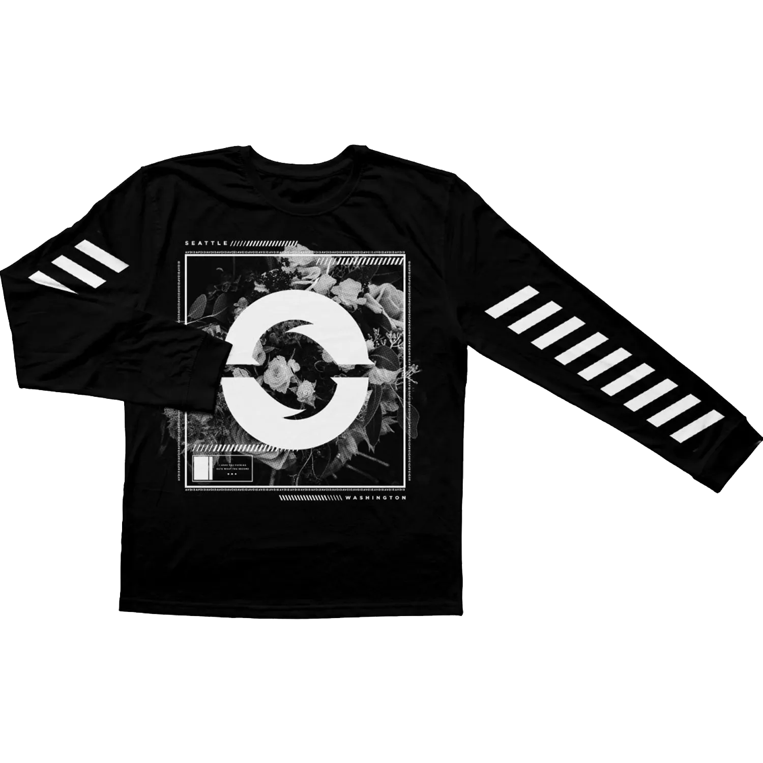 AVOID - Floral Black Long Sleeve