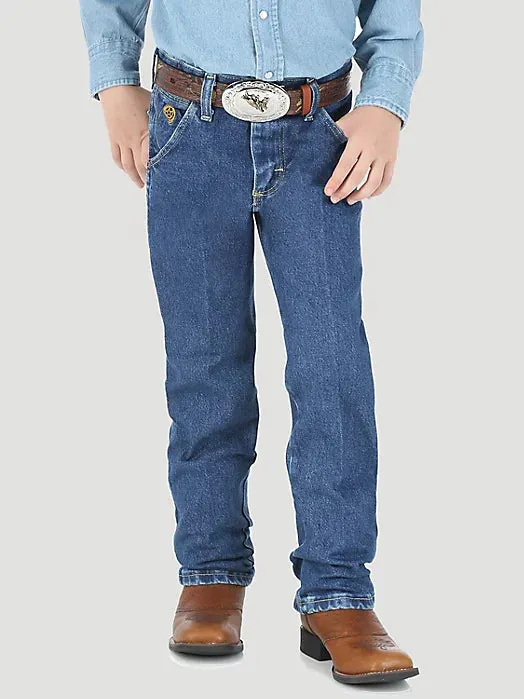 BOY'S WRANGLER® GEORGE STRAIT COWBOY CUT® ORIGINAL FIT JEAN IN HEAVY STONE DENIM | 13bgshd