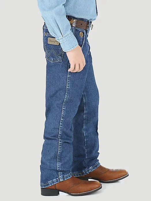 BOY'S WRANGLER® GEORGE STRAIT COWBOY CUT® ORIGINAL FIT JEAN IN HEAVY STONE DENIM | 13bgshd