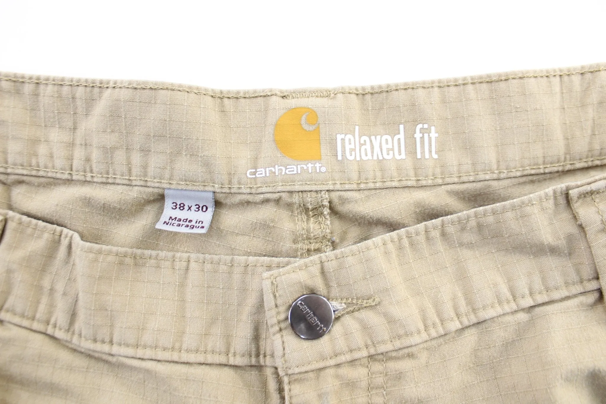 Carhartt Logo Patch Tan Cargo Pants