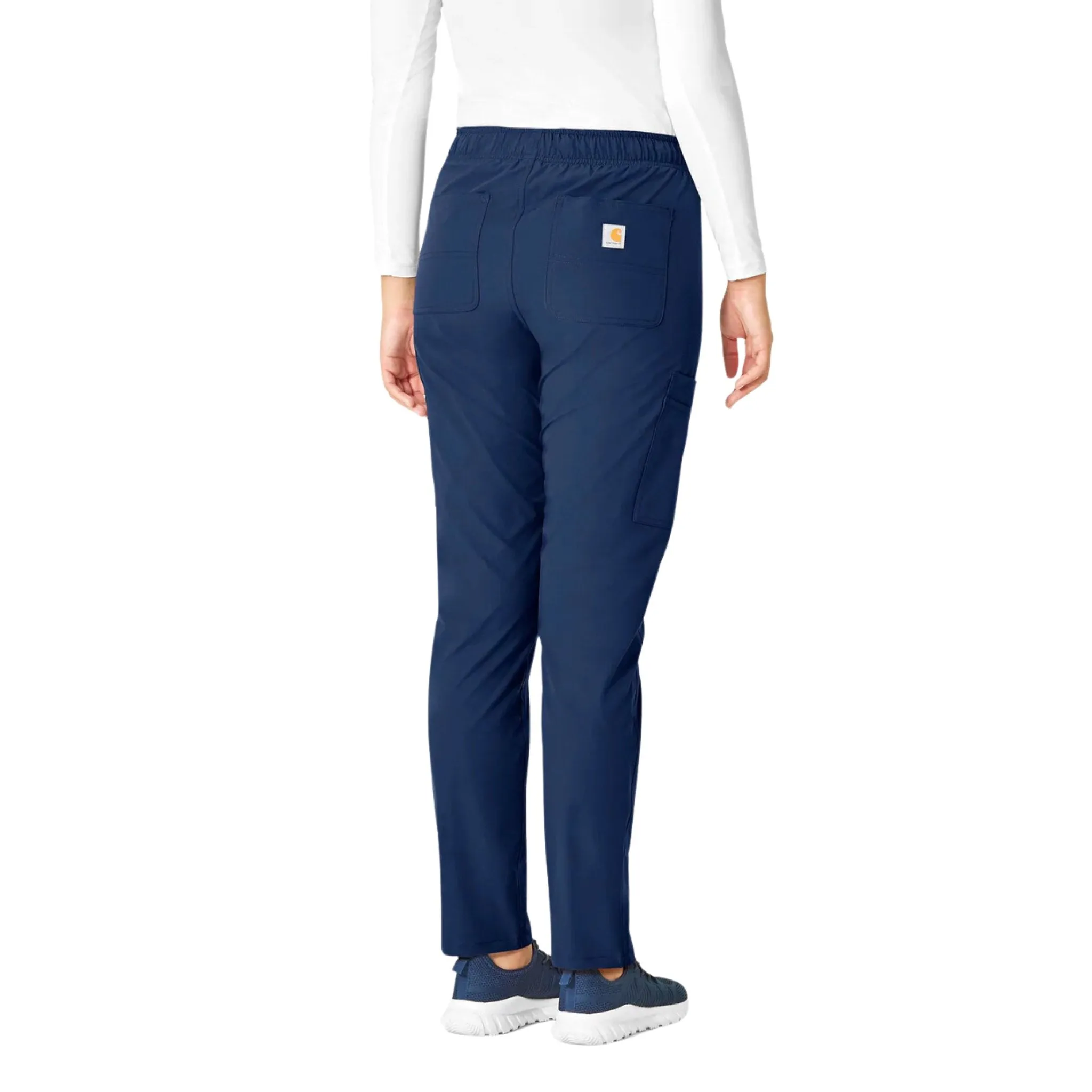 Carhartt Women's Force Modern Fit Straight Leg Scrub Pant - Navy