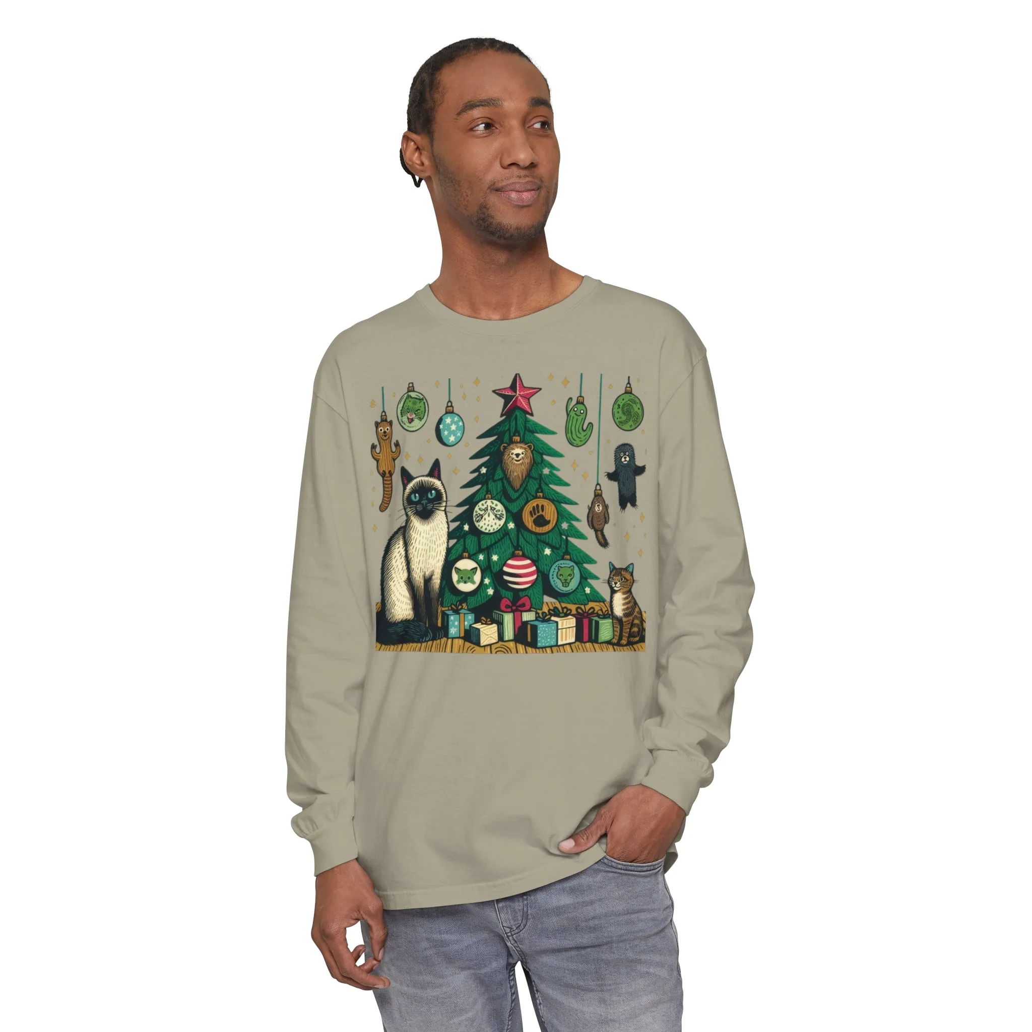 Christmas Siamese Long Sleeve T-Shirt