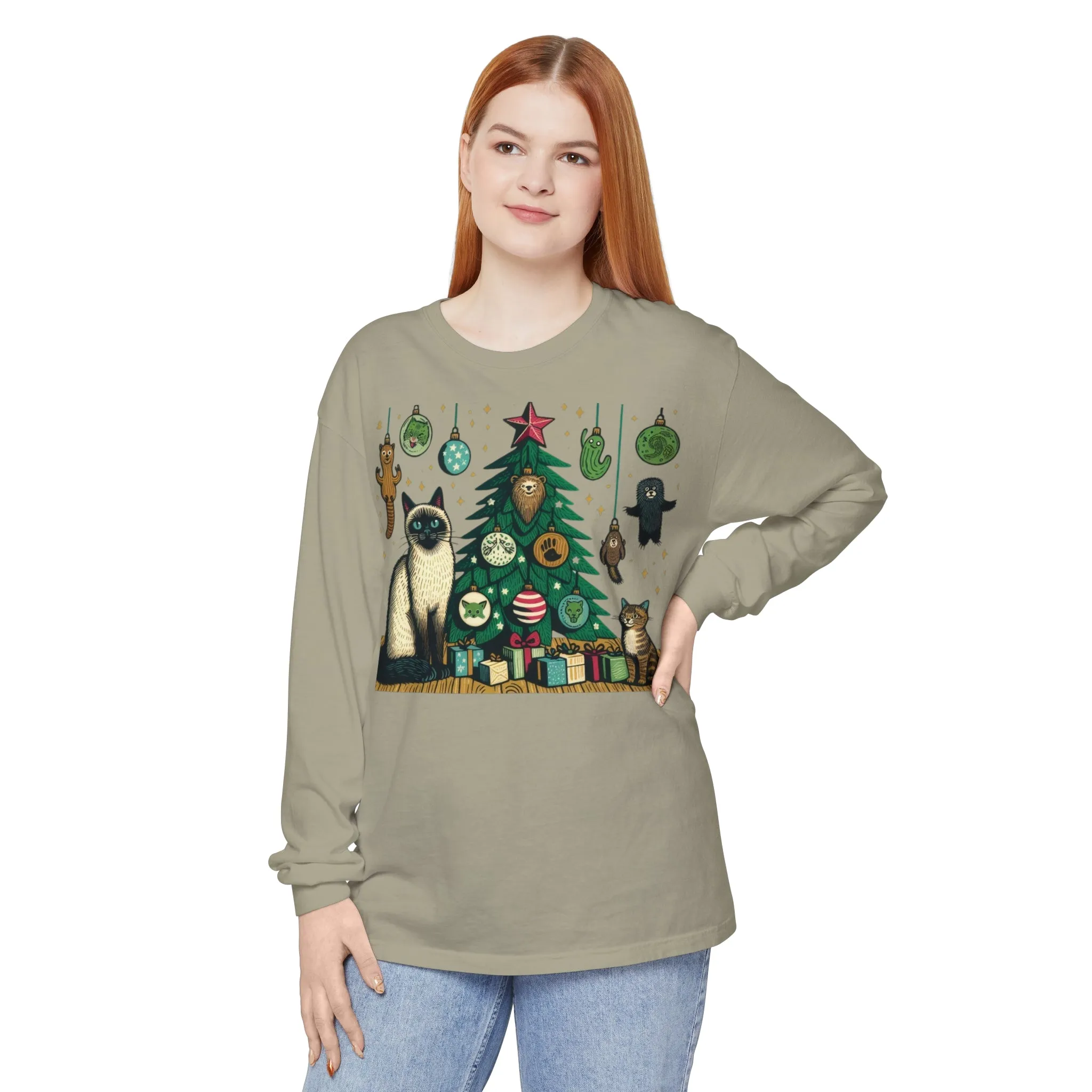 Christmas Siamese Long Sleeve T-Shirt