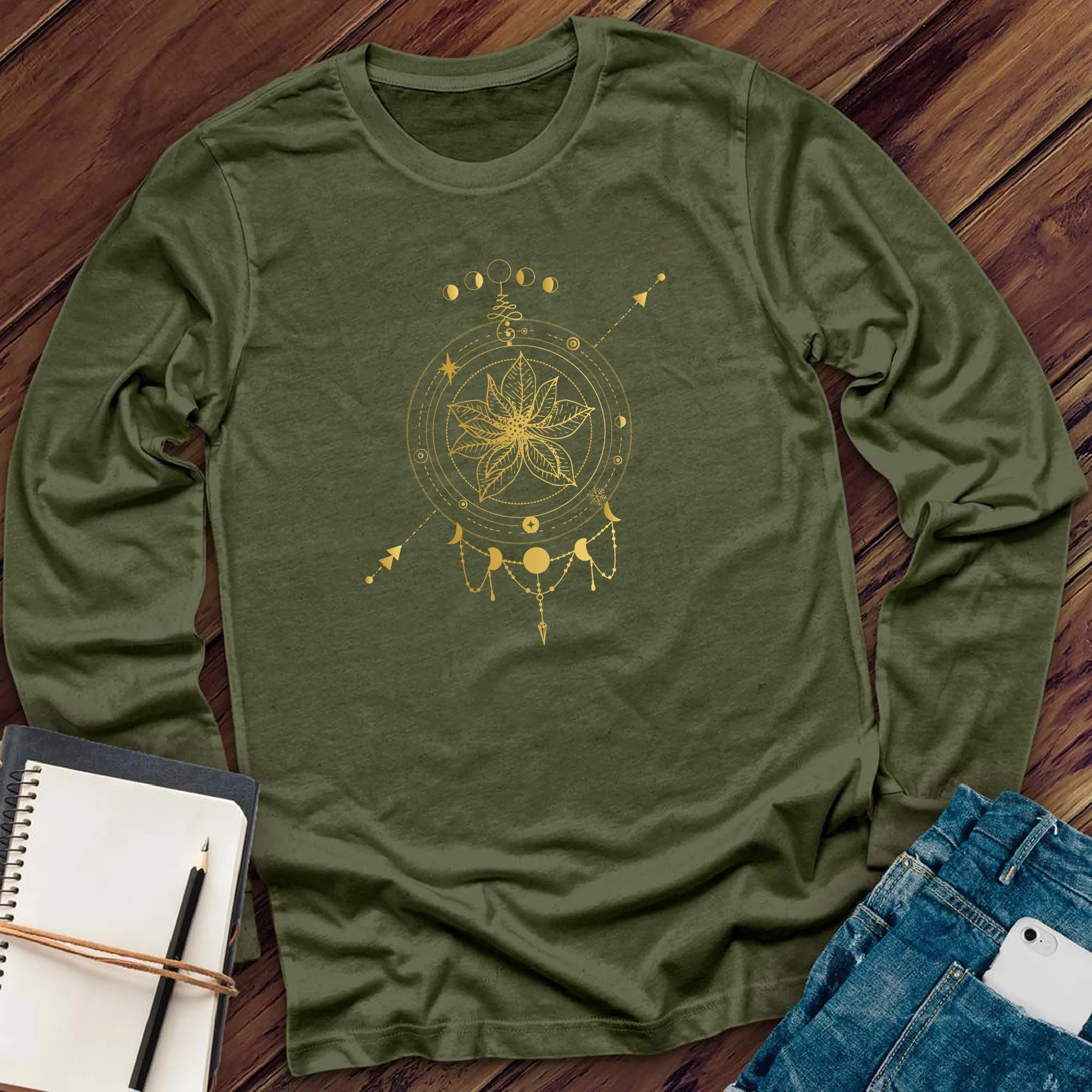 Golden Poinsettia Long Sleeve