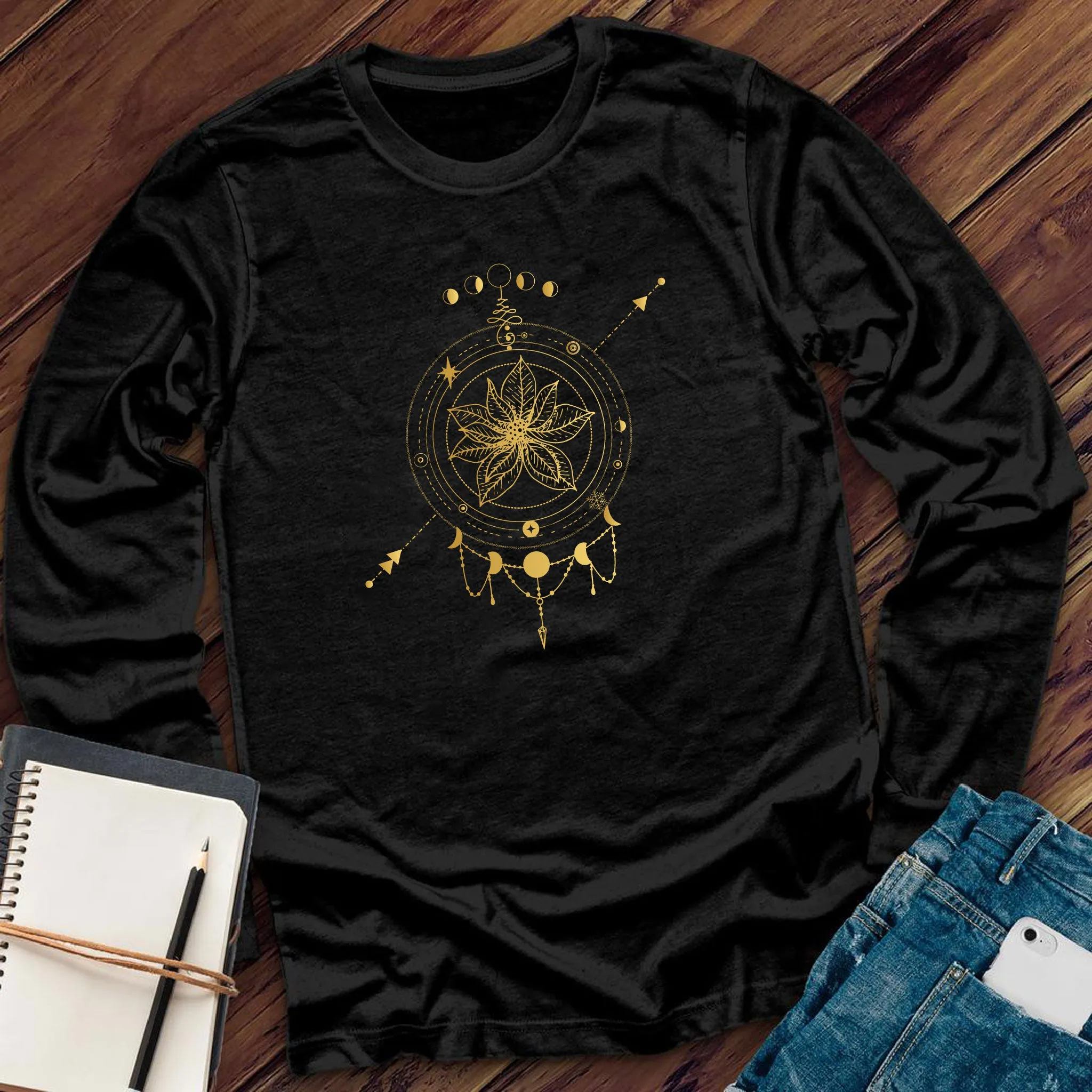 Golden Poinsettia Long Sleeve