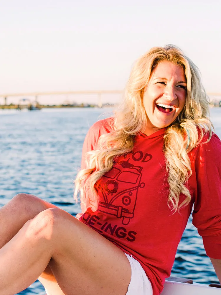 GOOD TIDE-INGS RED HOODIE