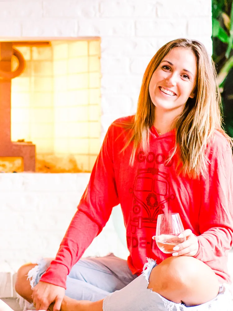 GOOD TIDE-INGS RED HOODIE