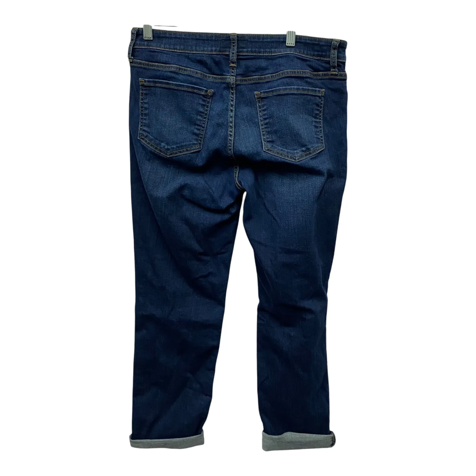 Jeans Straight By Talbots In Blue Denim, Size:10P