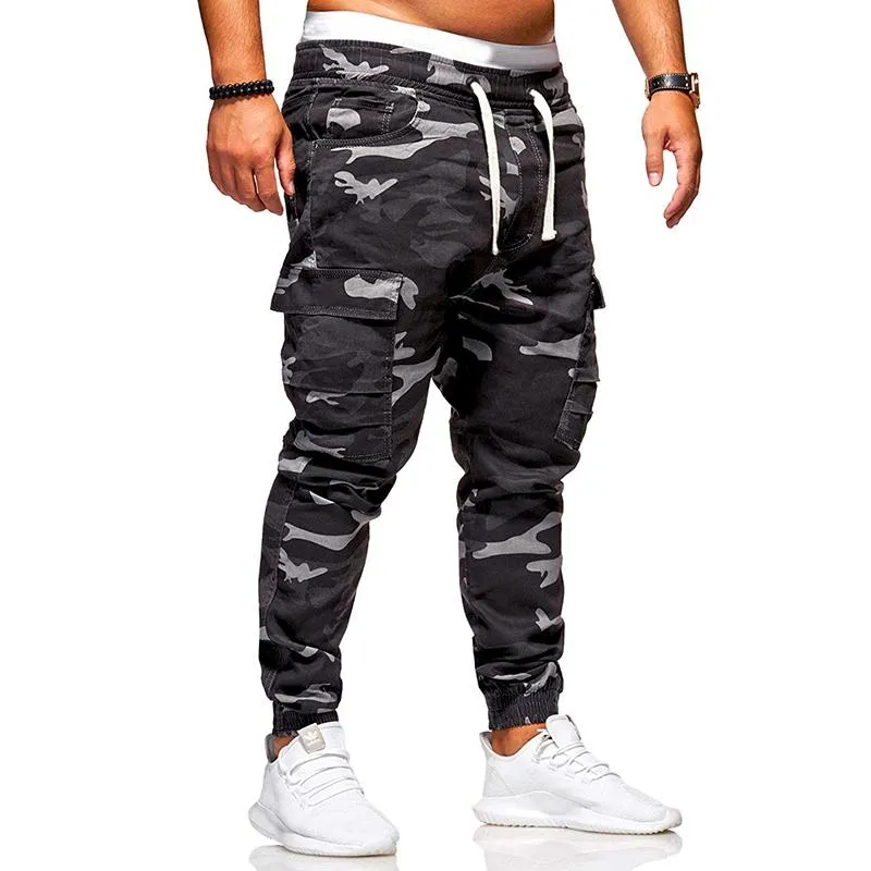 Men's Camouflage Lace Casual Sports Cargo Pants 07351394L