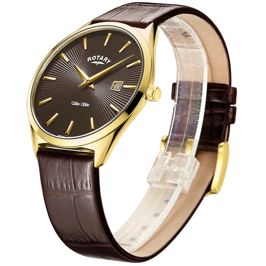 Rotary Ultra Slim Men's Brown Watch GS08013/49