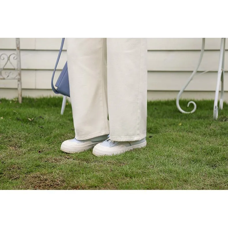 Slimming Embroidery Loose Fit Washed Denim Overalls