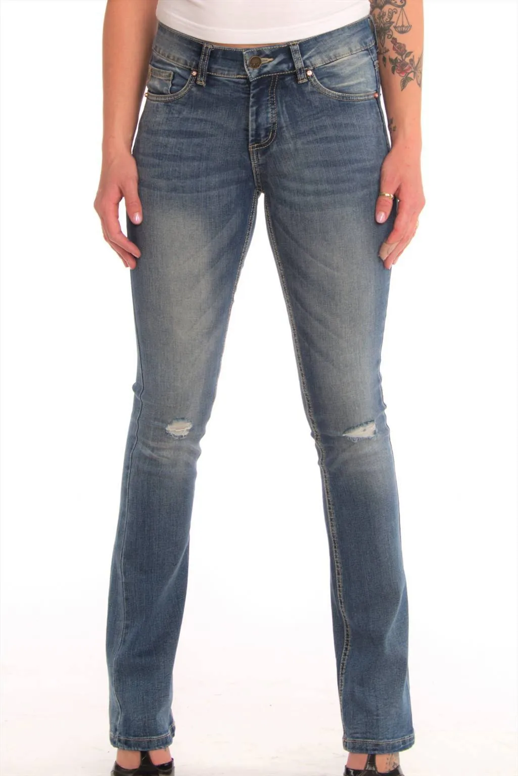 Sophie jeans with semi-flared leg