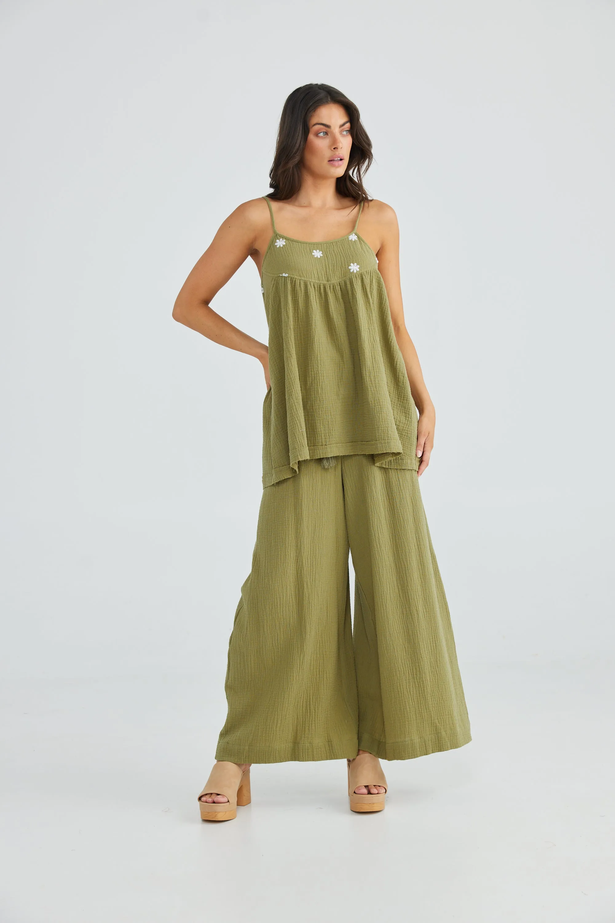 Stargazer Top in Olive