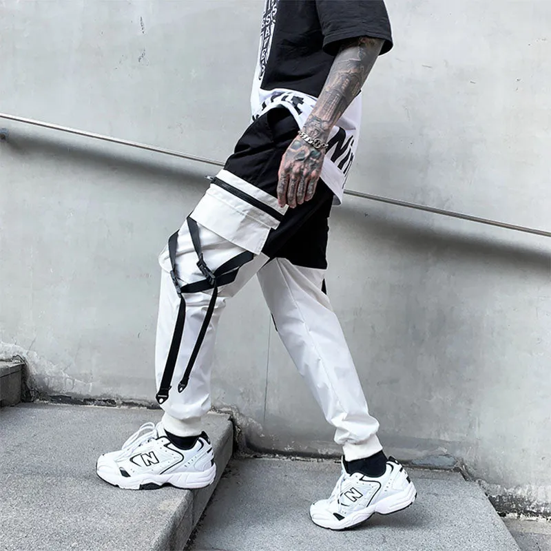 Techwear Pants Baggy Joggers for Men Punk Clothes Japanese Streetwear Cool Goth Jogger
