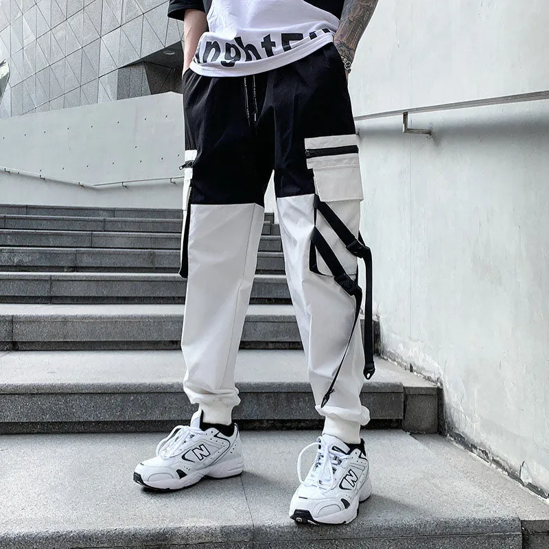 Techwear Pants Baggy Joggers for Men Punk Clothes Japanese Streetwear Cool Goth Jogger