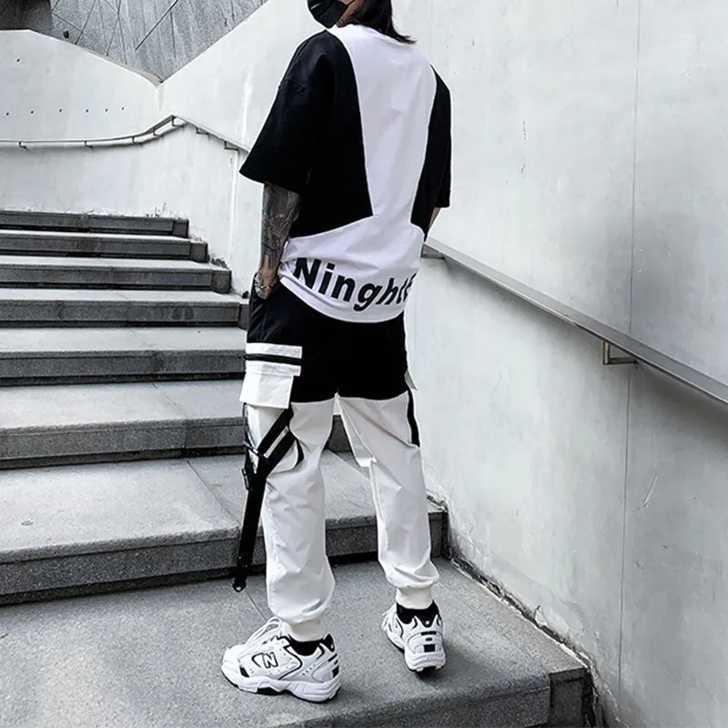 Techwear Pants Baggy Joggers for Men Punk Clothes Japanese Streetwear Cool Goth Jogger