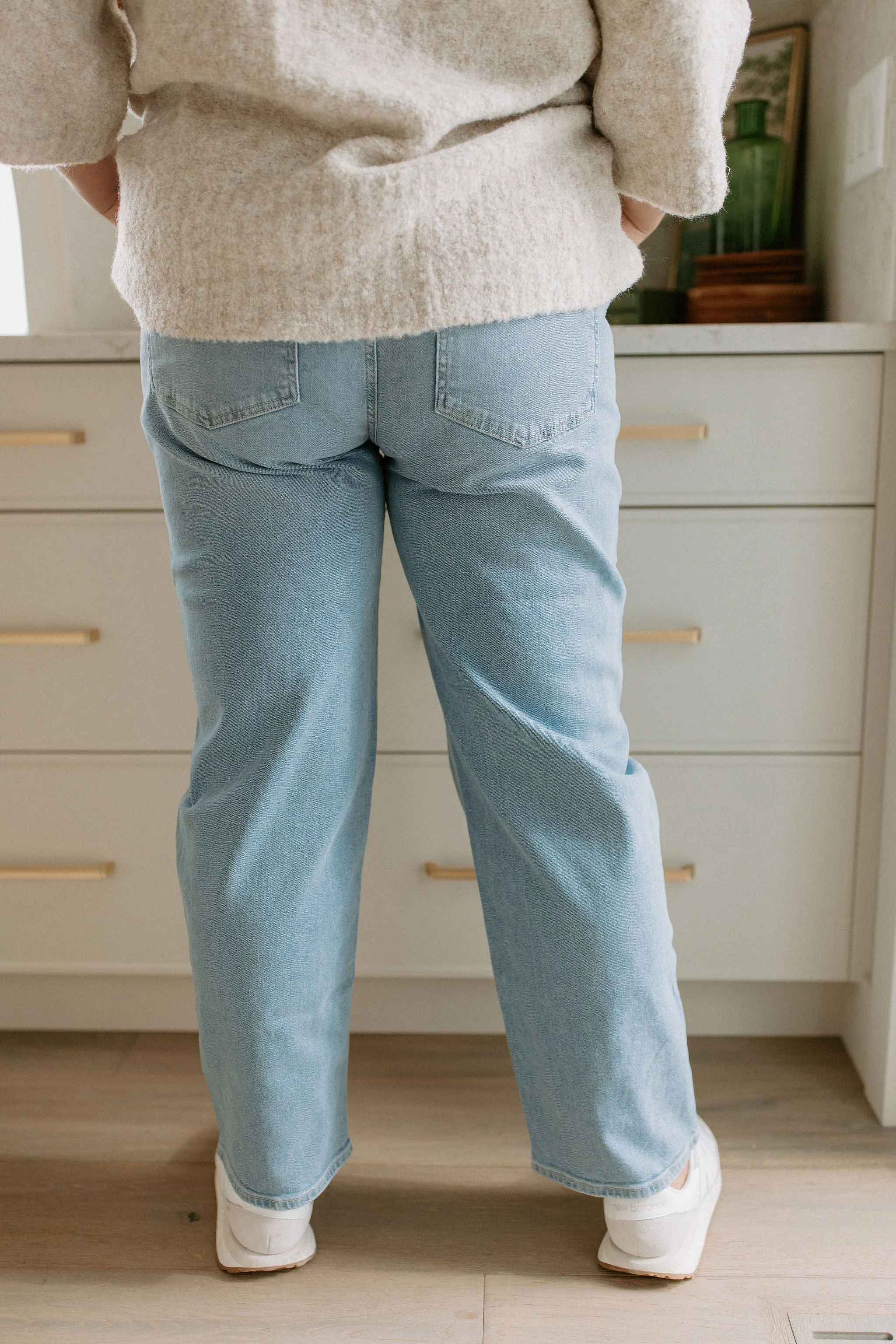The Baker High Rise Crossover Denim by Lola Jeans - Luster - PLUS