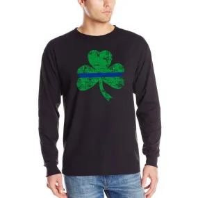 Thin Blue Line St. Patrick's Shamrock Long Sleeve Shirt
