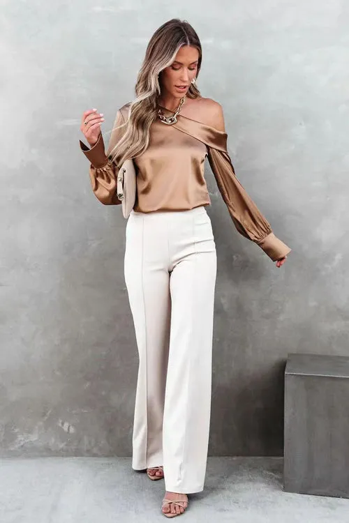 Under The Lights Stain Long Sleeve Top - 2 Colors
