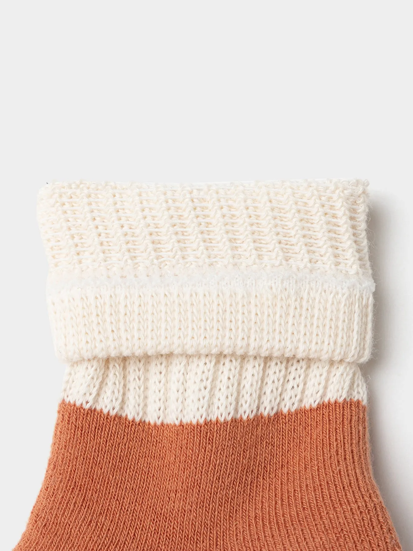Unisex Baby And Toddler Contrast Cuff Multicolor Socks