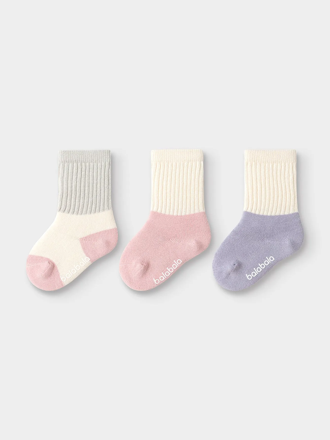 Unisex Baby And Toddler Contrast Cuff Multicolor Socks