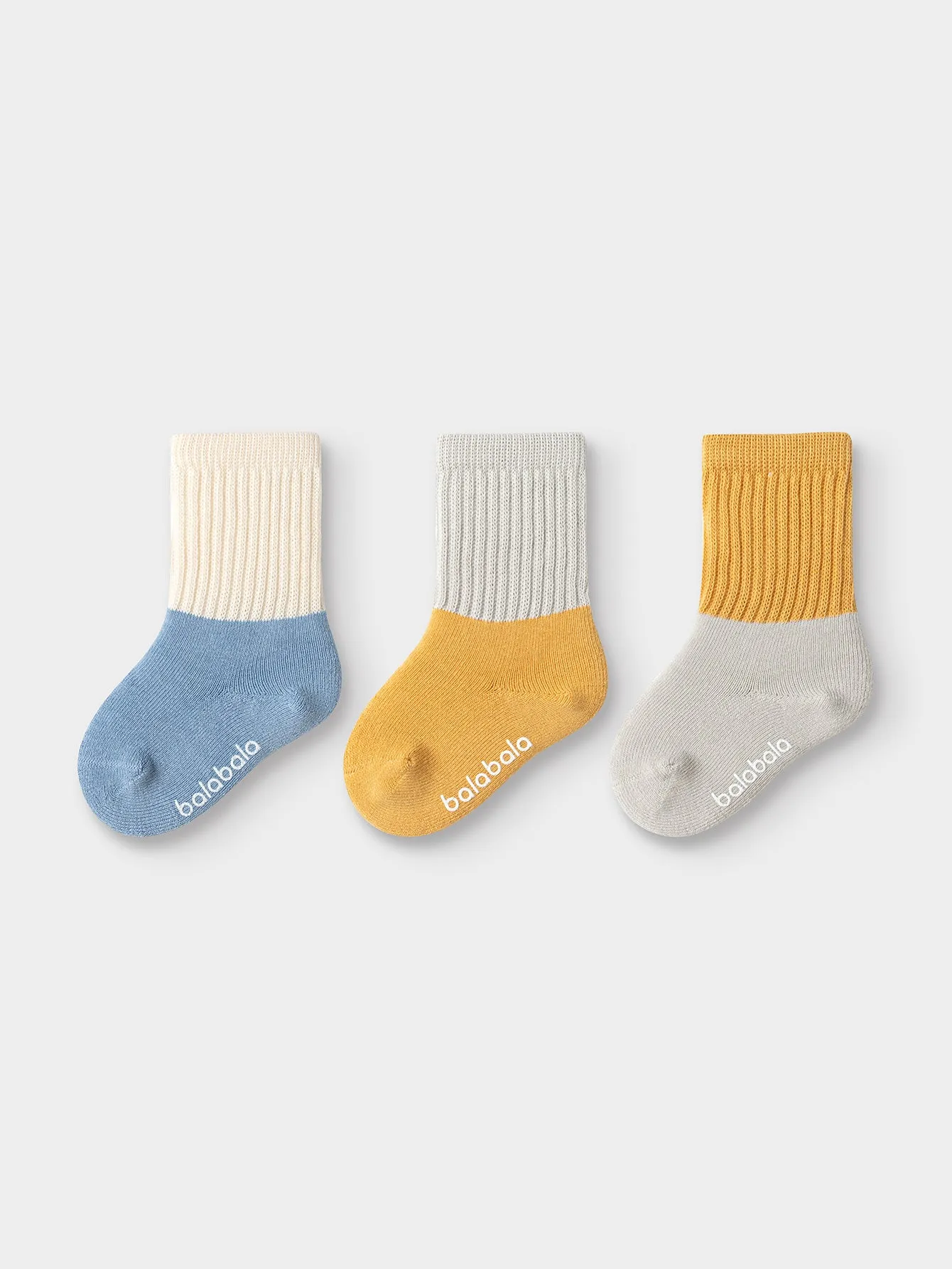 Unisex Baby And Toddler Contrast Cuff Multicolor Socks