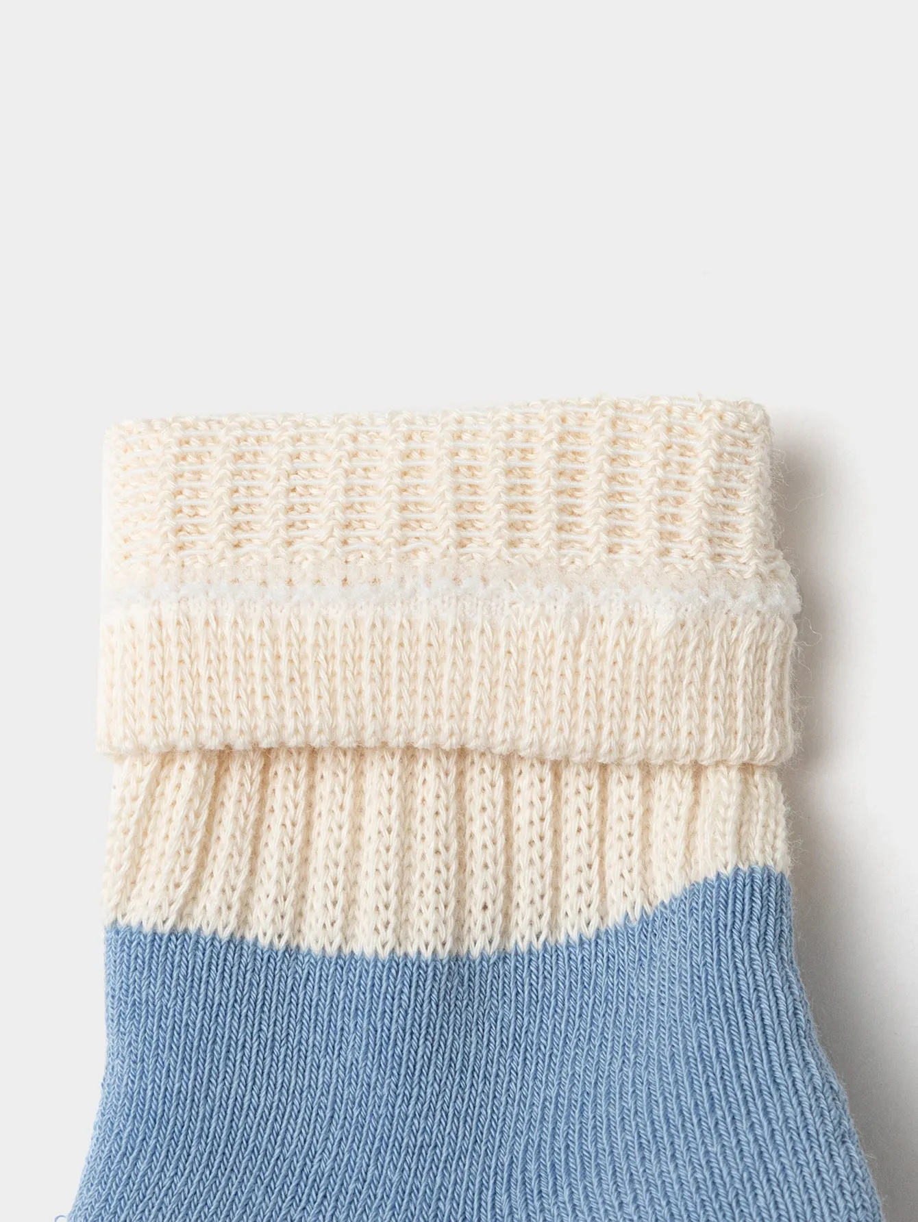 Unisex Baby And Toddler Contrast Cuff Multicolor Socks