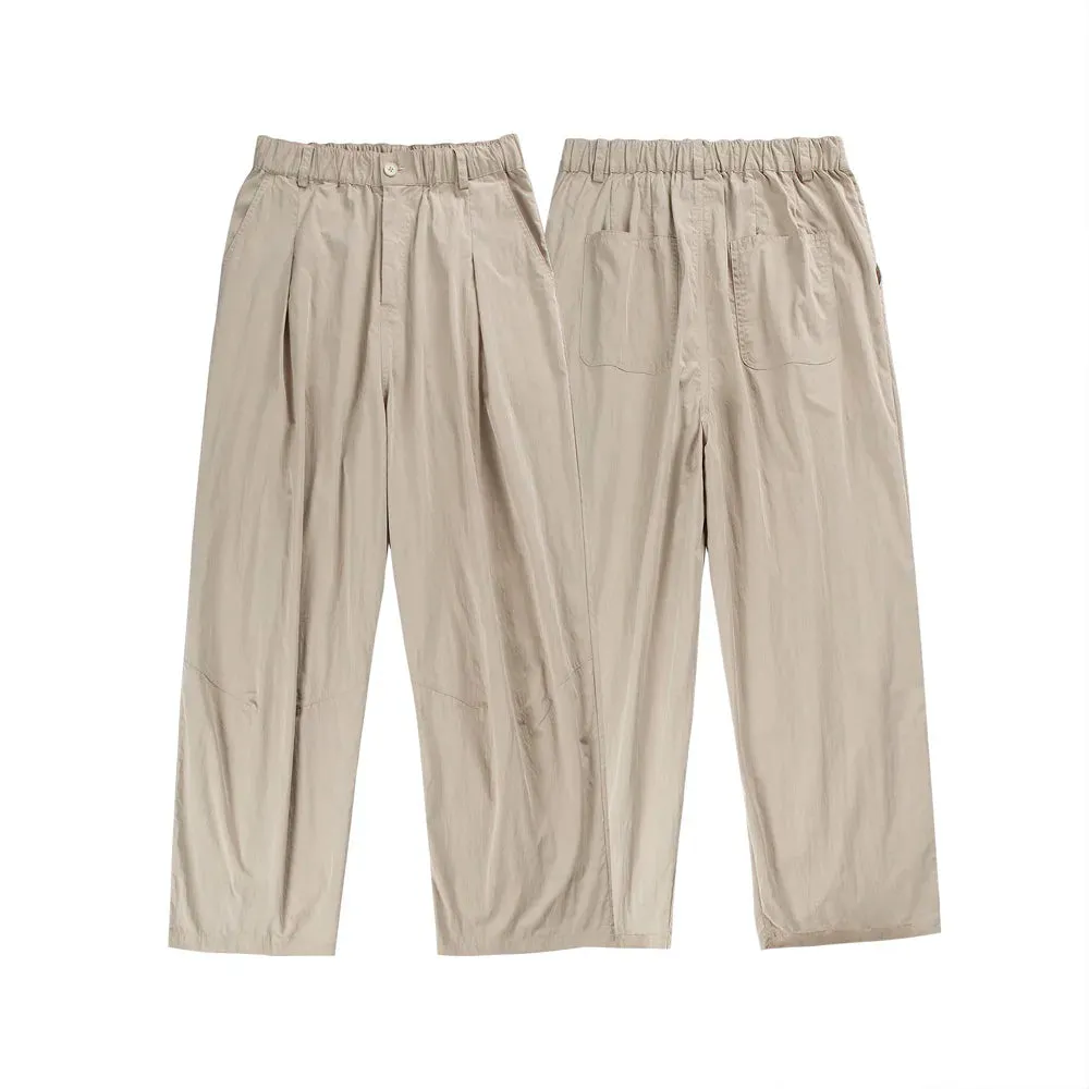 Wiaofellas  -  Spring Summer Men Streetwear Fashion Loose Casual Ice Shreds Cargo Pants Cityboy Trousers Women Straight Pant