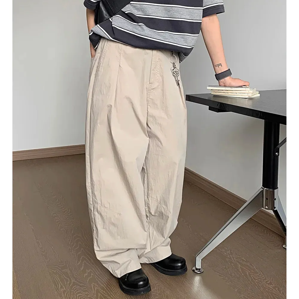 Wiaofellas  -  Spring Summer Men Streetwear Fashion Loose Casual Ice Shreds Cargo Pants Cityboy Trousers Women Straight Pant