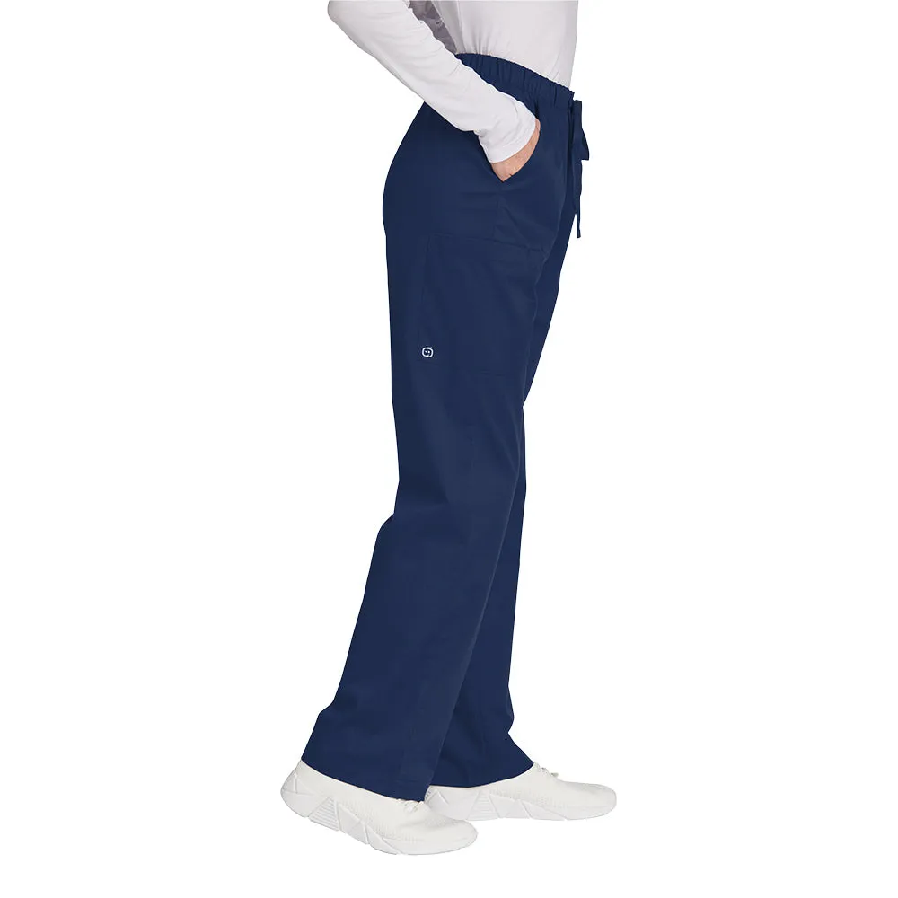 WonderWink® Women’s WorkFlex™ Mock Wrap Cargo Pants - Navy